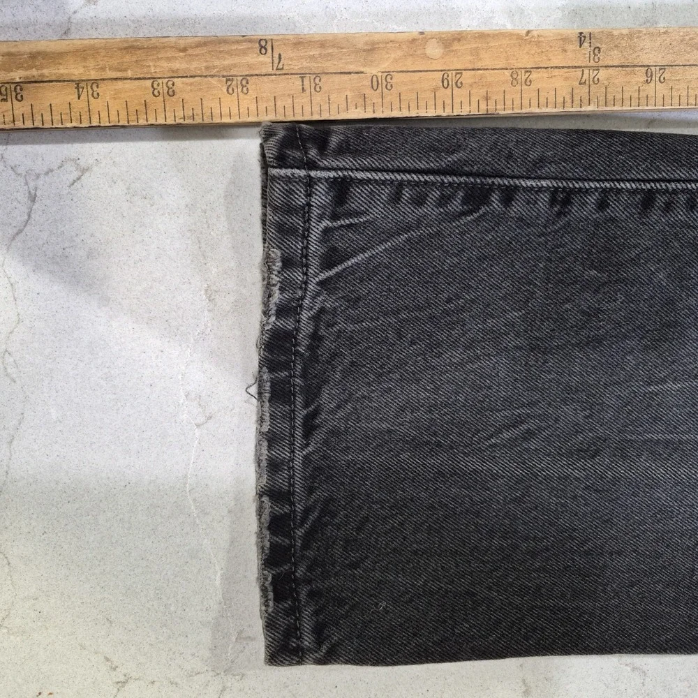 Vintage Levi's 501 Premium Jeans Men's 28Wx32L Black Straight‎ Button Fly 90s